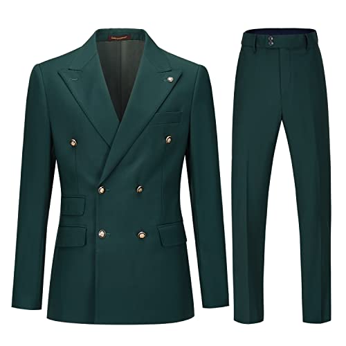Men's Slim Fit Double Breasted Tuxedo Suit Set