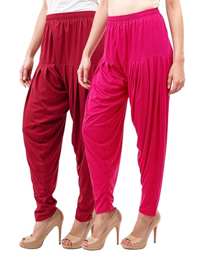 Image of Buy That Trendz Patiala Pant for Women Viscose Relaxed Fit Dhoti Patiyala Salwar Harem Style Bottom Pants