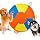 Herding Ball for Dogs, Inflatable Training Toy with Handles for Dog & Horse (Medium) - 8