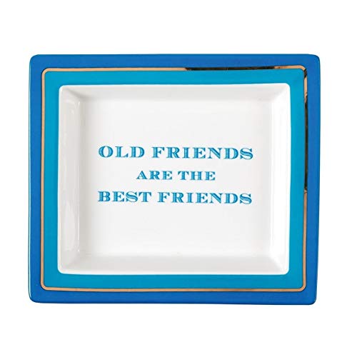 Two's Company Wise Sayings Old Friends are The Best Friends Desk Tray in Gift Box