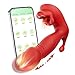 2026 Newly Adult Sex Tools for Women Today App Controlled Vibrator Set 18 Vibration Modes Wearable Toys Triple G Spot Stimulation with Thrusting Tongue Hands-Free Best Personal Pleasure Toys for Women