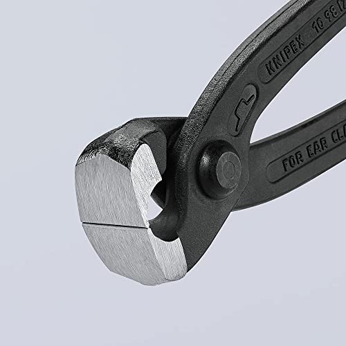 Knipex Tools 10 98 I220 8.75" Ear Clamp Pliers, Front Jaw Only #TOP3