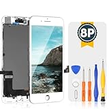 【Reemplazo de iPhone 8 Plus】- Este kit de reemplazo de pantalla táctil se usa para reemplazar la pantalla táctil LCD dañada, rota, rayada, mal pixelada, de color equivocado o agrietada. Esta parte NO incluye cámara frontal, botón de inicio, altavoz auricular y sensor de proximidad , lo que significa que deberá transferirlos desde su pantalla anterior a esta nueva.