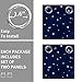 BGment Kids Blackout Curtains for Bedroom - Grommet Thermal Insulated Silver Star Print Room Darkening Curtains for Living Room, Set of 2 Panels (38 x 45 Inch, Navy Blue)