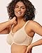 HSIA Minimizer Bras for Women Plus Size, Full Coverage Coolcomfort T Shirt Unlined Bra with Underwire for Heavy Breast, Light Beige 36C