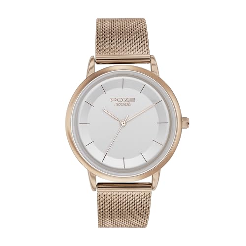 Sonata Poze Quartz Analog White Dial Mesh Strap Watch for Women-SP80062WM01W (B0CXDG58YP) Amazon Price History, Amazon Price Tracker