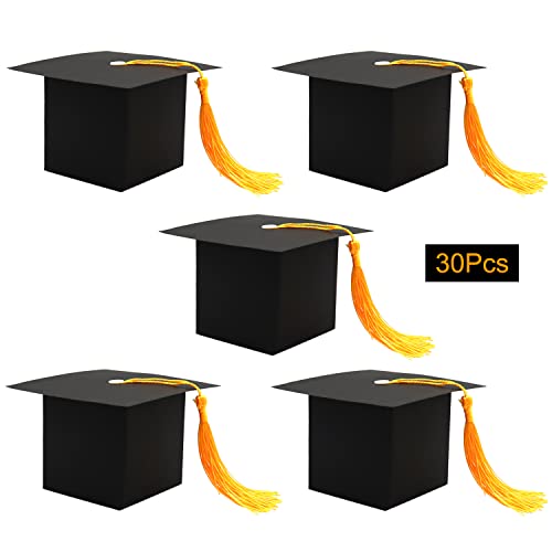 SDKI 30Pcs Graduation Cap Candy Box Graduation Party Supplies 2026 Decorations Graduation Gift Candy Boxes for Graduation Party Favor