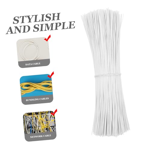 OUNONA 1000pcs alambre galvanizado para manualidades, uso pesado, para amarre, agrupado y soporte de plantas miniatura 3