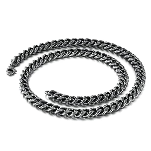 Collier acier inoxydable chaîne gourmette résistant qui ne décolore pas