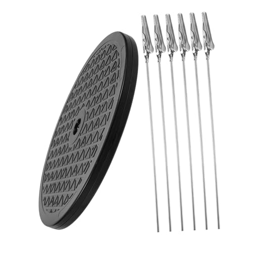 SEWOART Rotating Painting Stand for Model Painting Rotation Model Clips Base for Coloring Clip Stand Craft Accessory for DIY Supply Work Station