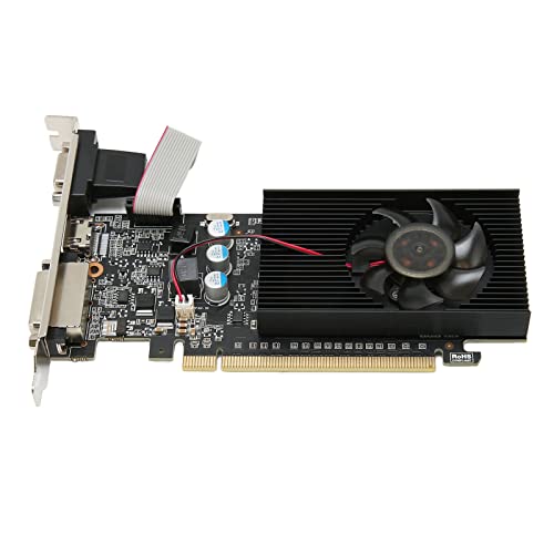 Image of Elprico GT610 1GB Graphics Card 810MHz 1000MHz 2560X1600 Computer Graphics Card High Definition Multimedia Interface VGA DVI PC Graphics Card for HD Video Office (GT610 1GD3 64BIT)