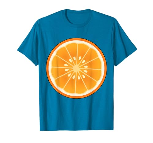 Big Orange Sliced Costume Cute Easy Fruit Halloween Gift T-Shirt