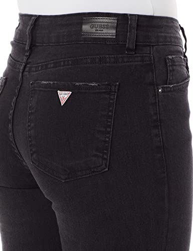 Calça Jeans Skinny Botões, Guess, Feminino, Preto, 40