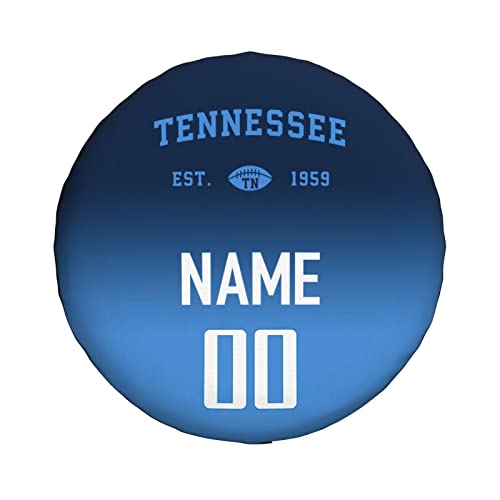 Custom Tennessee Spare Tire Cover,Add Personalized Name and Number,Waterproof Dust-Proof Spare Wheel Cover-Universal for RV SUV Trailer Truck