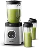 Philips HR3655/00 Standmixer (1400 Watt, ProBlend 6 3D Technologie, 2 Liter Glasbehälter, 2x Trinkbecher, Spülmaschinenfest) edelstahl #1