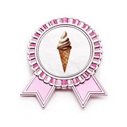 Broche cœur Sweet Ice rose métal taille M badge revers veste pour femme tendance