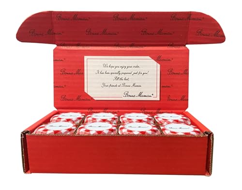 Gift Box of 8 Bonne Maman Hazelnut Chocolate Spread Mini 0.8 oz. Jars
