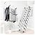 Retractable Loft Access Ladder, Attic Stairs Pull Down System for Wall Height 9.8~11.5ft, Wall Mounted Telescoping Attic Ladder Wide 27.6in, Foldable Ladder for Home, 660lb Capacit (13 Steps)