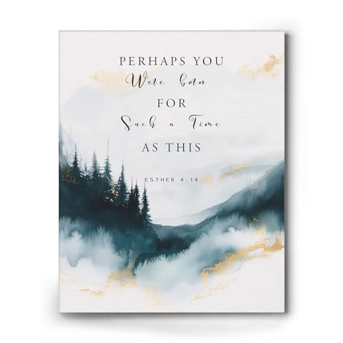 Bible Verse Canvas Framed Wall Art, Christian Home Decor Peaceful