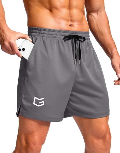 Image of G Gradual Men's Athletic Workout Shorts with Pockets 5 inch /7 inch /9 inch Lightweight Quick Dry Gym Basketball Running Shorts for Men