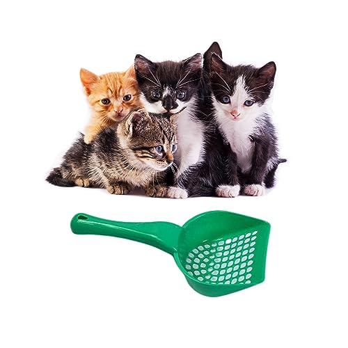 Image of Foodie Puppies Durable (Cat Scooper) Litter /Poop Scooper - (Color May Vary) | Easy to Scoop, Comfortable Grip Handle | Scoop Cum Shovel Suitable for Cats, and Kittens (Pack of 2)