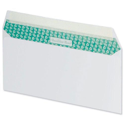 Basildon BondEnvelopes Recycled Wallet Peel and Seal 100gsm DL White Ref F80275 [Pack 100]