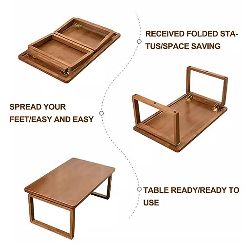 Table basse au sol pliante pour petits espaces: la solution repas et méditation zen - 8