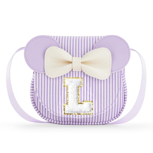 Girl Single shoulder bag – Adorable Princess Crossbody bag, Birthday Gifts for 2 3 4 5 6 Year Old Girls, Durable Kids Purse (purple2, L)