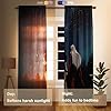 Funnytree Starry Night Sky Window Curtains Anime Couple Stargazing Drapes Bedroom Home Room Decor Durable Fabric Machine Washable 82" X 84" SC00687-013 - Image 3