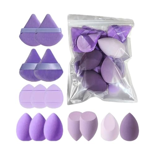 Spugna Trucco,14Pz Spugnette Trucco Spugna Fondotinta Set Di Spugne Per Il Trucco Spugnette Make Up, Spugnetta Fondotinta Per Fondotinta Liquido, Correttore E Crema