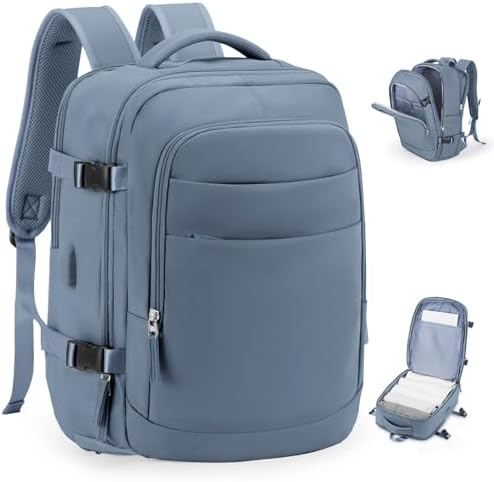 Black Laptop Backpack - Lightweight 18L Daypack For Work, Gym & Travel