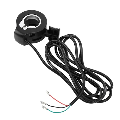 Generic Acelerador con los Dedos y el Pulgar con Control de Velocidad, Diseño Cómodo, Construcción Duradera para Bicicletas Eléctricas, Fácil de Instalar para Paseos Suaves (Enchufe Hembra)
