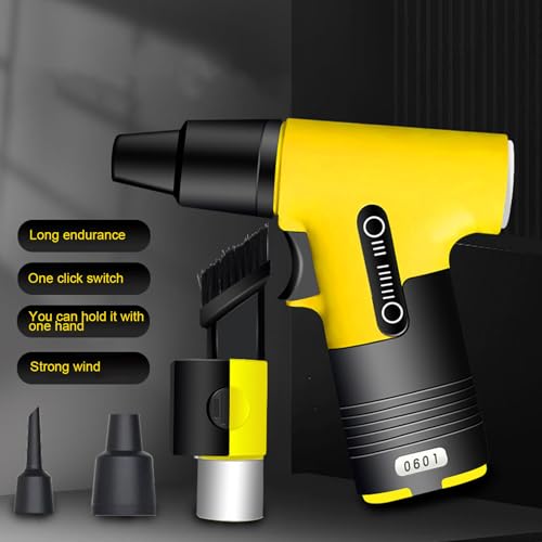 Souffleur à Jet Sec jaune sans balais compact à 130 000 TR/Min