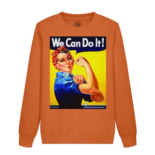 Sweatshirt enfant We Can Do It cadeau ideal au style affiche de guerre ancienne vintage