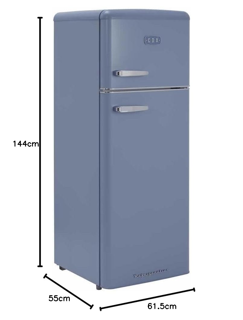 CDA 206 Litre Top Mount Retro Freestanding Fridge Freezer - Betty