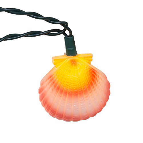 Kurt S. Adler Seashell Multicolored Mini Light Set #TOP3