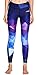 Produktbild COOLOMG Damen Tights Yoga Hosen Kompression Leggings Sport Trainingshose Lang Diamond Forest L