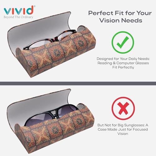 Image of VIVID Vision Unisex Adult Lightweight Eyewear Specs Case Cover | Protect Eye Glasses | Chashma Dibbi | Spectacle Box