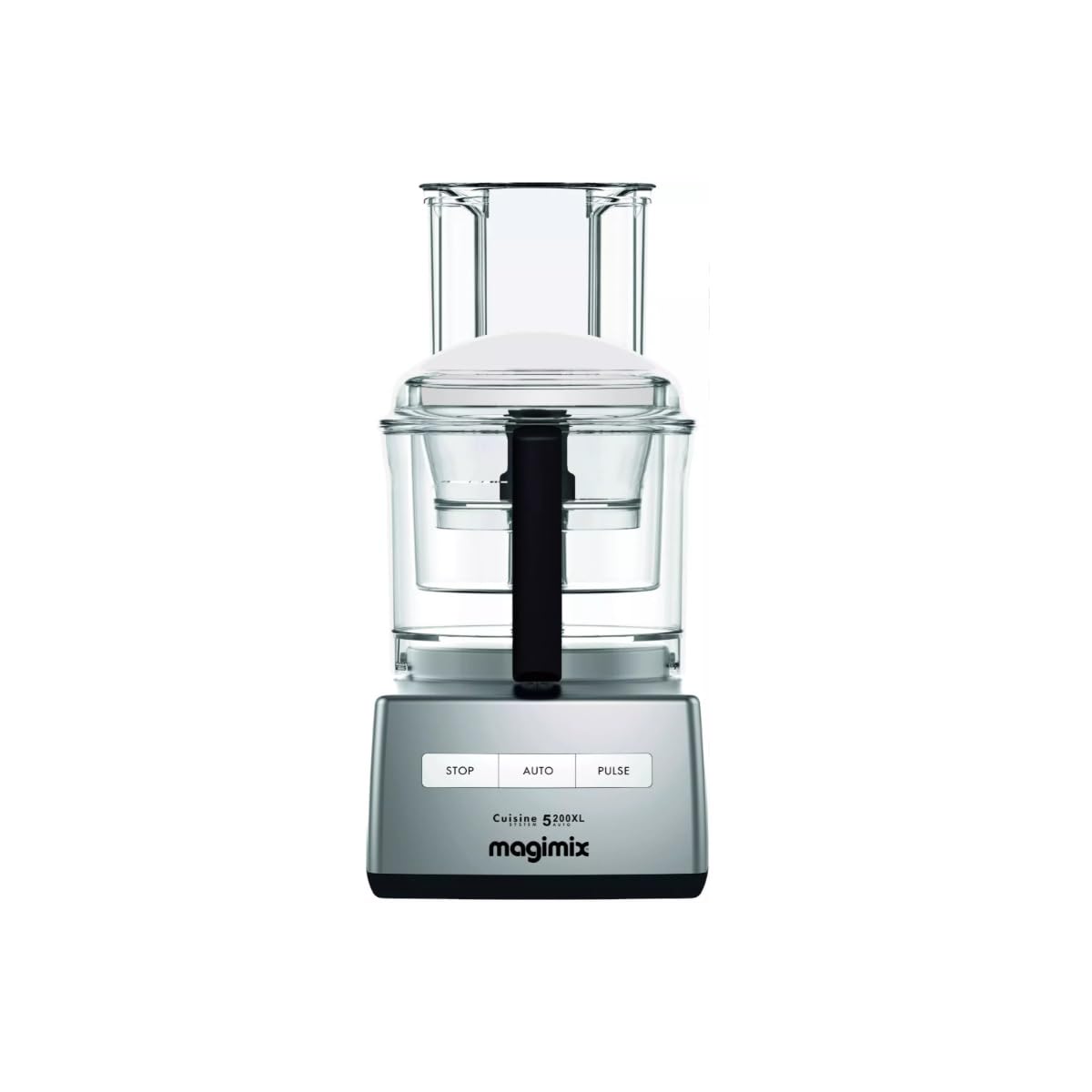 Magimix 148399 CS 5200 XL Küchenmaschine, Chrom matt