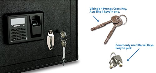 Viking Security Safe VS-52BLX Heavy Duty Hidden in Wall Safe Biometric Fingerprint thumbnail 6
