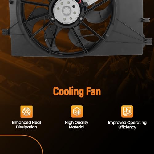 Image of maXpeedingrods Cooling Fans Assembly 306805128 for Volvo S60 2004-2005, S80 2004-2006, V70 2004-2007 30645148 VO3115115