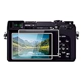 kinokoo Screen Protector for Panasonic GX7 GM1 GM1S GF7 G6, 0.25mm 9H Hardness Tempered Glass Film for GX7/GM1/GM1S/GF7/G6 camera - Bubble Free& Anti-Scratch&Anti-Finger Print (2 Pack)