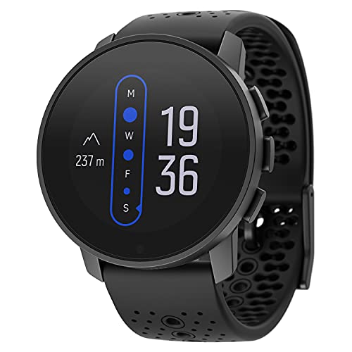 Suunto Unisex's 9 Peak GPS Sports Watch with Long Battery Life and Wrist Heart-Rate Measurement, All Black, One Size
