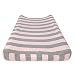 Burt's Bees Baby - Bold Stripe Changing Pad Cover, 100% Organic Changing Pad for Standard 16” x 32” Changing Pad (Blossom)