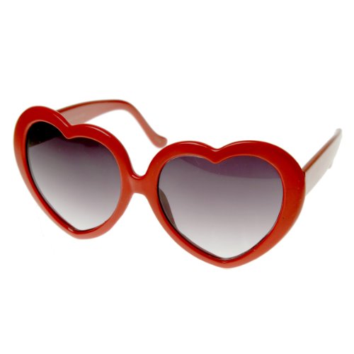 Large Oversized Womens Heart Shaped Sunglasses Cute Love Fashion Eyewear2