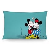 Custom Disney Mickey Mouse Pillowcase Standard Size 20x36 (Two Sides) Cute Design Zippered Pillow Cases Home Decorative