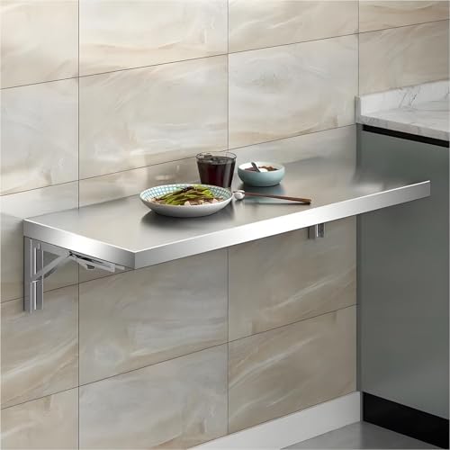 Table murale pliante pour bureau flottant pliable et petit espace de cuisine