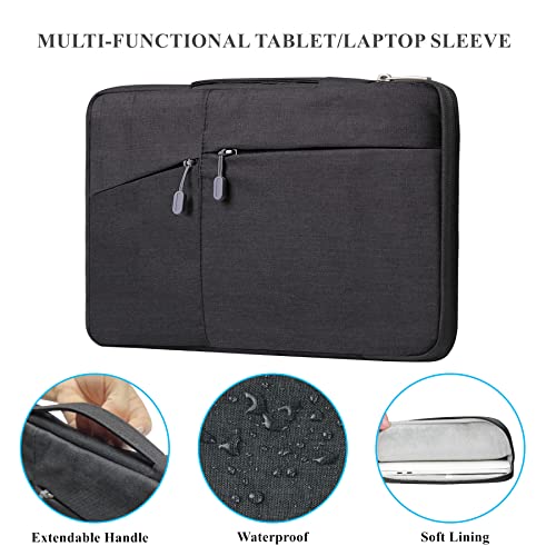 Funda para Microsoft Surface Laptop 2017 y Surface Book 13.5 maletín impermeable negro Megoo 2