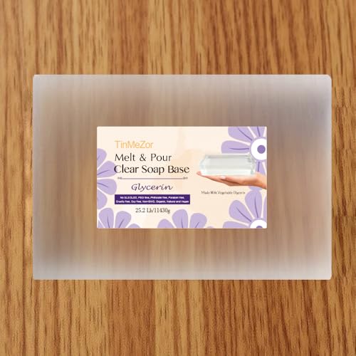 Clear Soap Base, Melt and Pour Glycerin Soap Base for Soap Making 25.2 LB