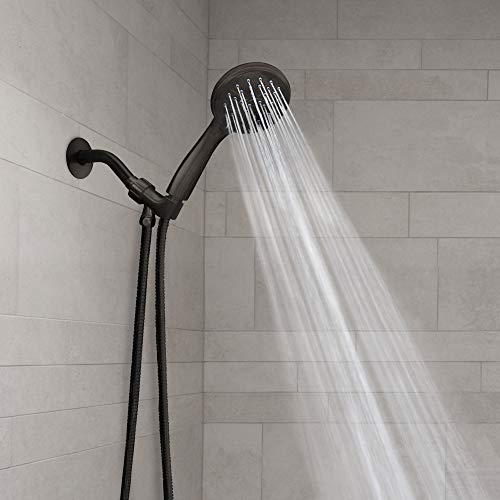 Showermaxx, Luxury Spa Series, 3 Spray Settings 4 Inch Hand Held Shower Head With Long Stainless Steel Hose, Maxx-Imize Your Shower With Showerhead In Oil Rubbed Bronze Finish #TOP4
